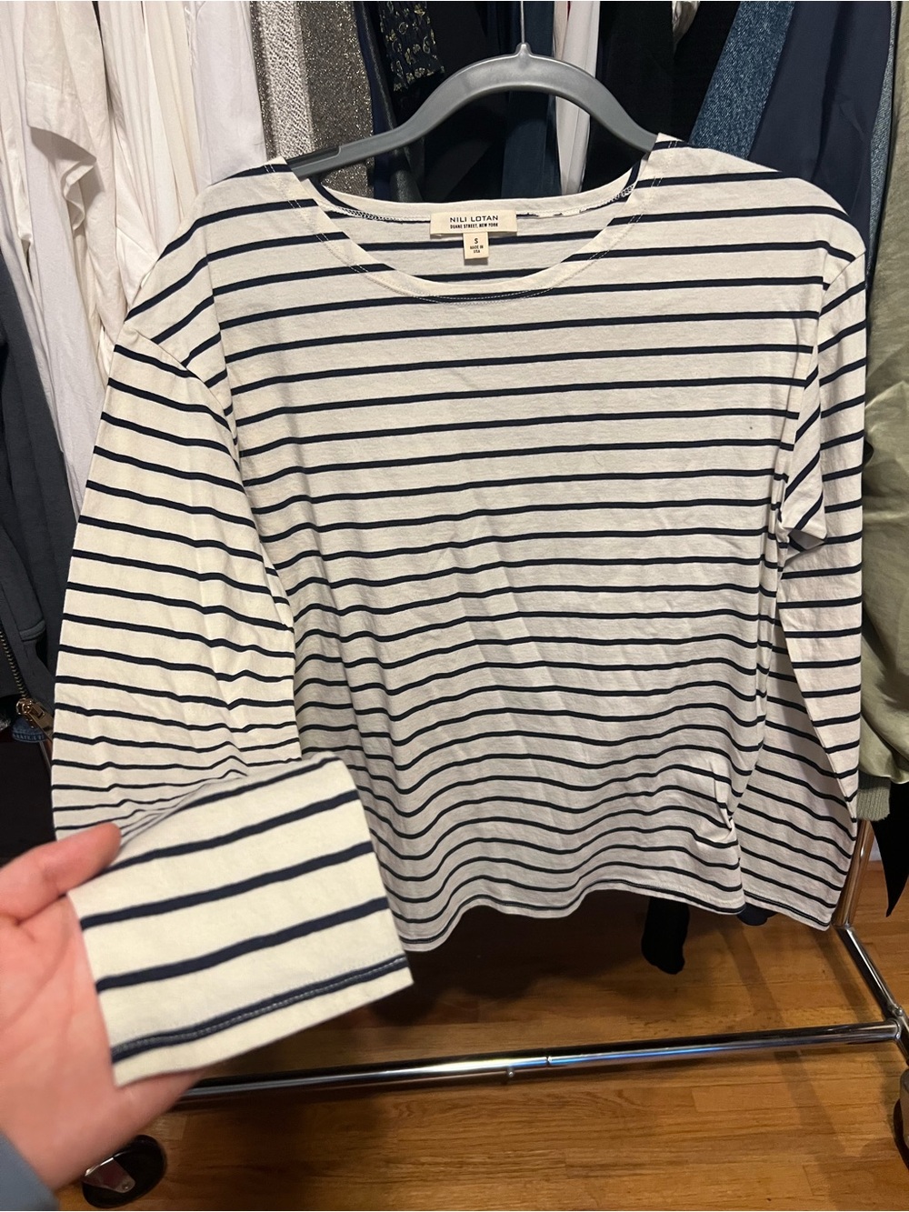 Nili Lotan stripe cotton shirt